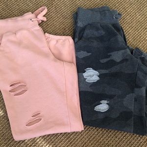 Distressed Aerie Joggers Bundle (2 pairs)